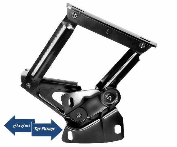 Hood Hinge - Left (Premium Quality) Thicker Steel Longer Rivets 64 65 66 Mustang