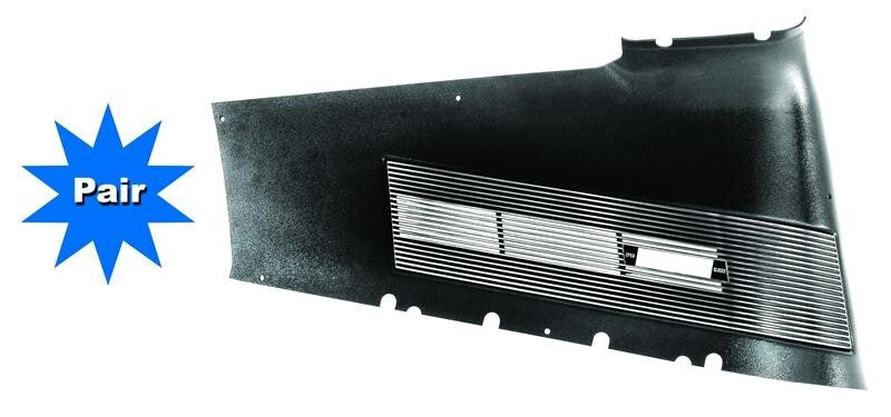 QUARTER VENT TRIM PANEL ASSY 1967-68 MUSTANG FB PAIR