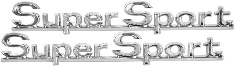 QUARTER PANEL EMBLEM (SUPER SPORT) 1966 CHEVELLE PAIR