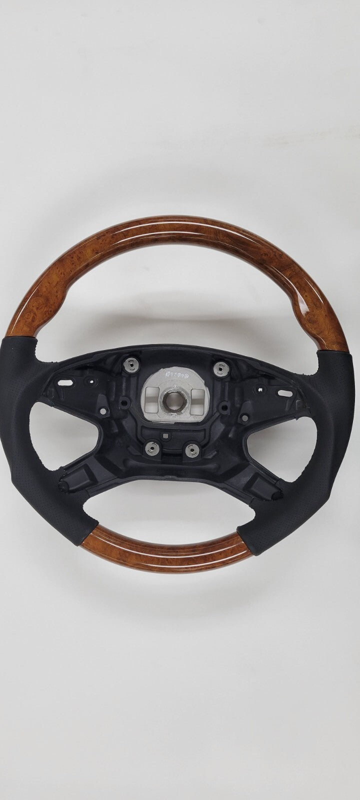 W212 STEERING WHEEL CHESTNUT+BLACK  LEATHER V2 STYLE 09-ON E CLASS