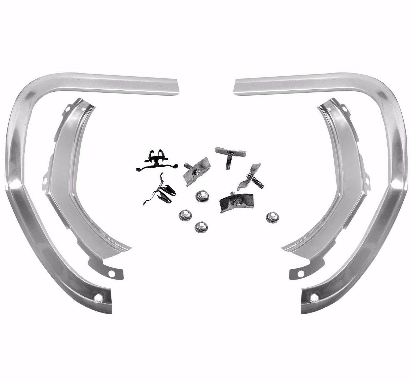 1965 Chevelle El Camino Eyebrow Moldings Right & Left Side w/Hardware Dynacorn