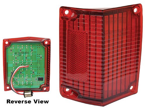 REAR TAIL LAMP ASSEMBLY LH DRIVER SIDE 1970-72 CHEVROLET EL CAMINO RED (LED)