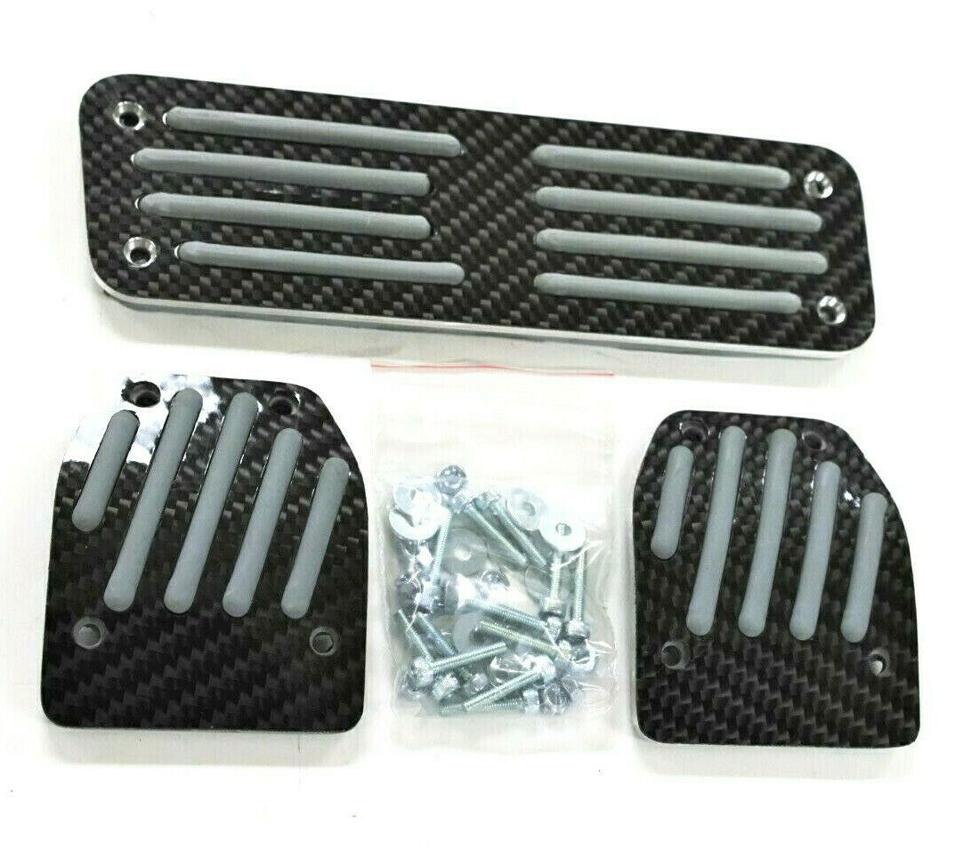 Universal Pedal Pad Mercedes Benz Manual Black Carbon Fiber ALL Class Style
