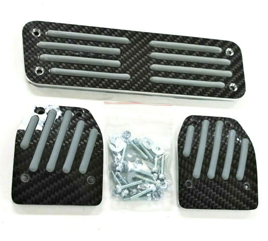 Universal Pedal Pad Mercedes Benz Manual Black Carbon Fiber ALL Class Style