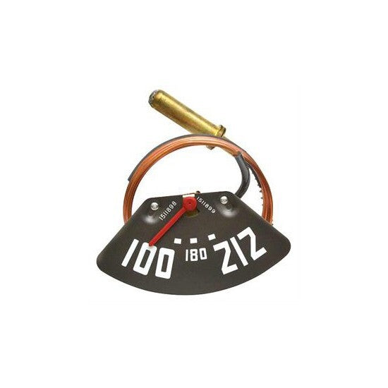 TEMPERATURE GAUGE 1947-49 CHEVY TRUCK 6 CLY LENGHT LINE W/RED NEEDLE
