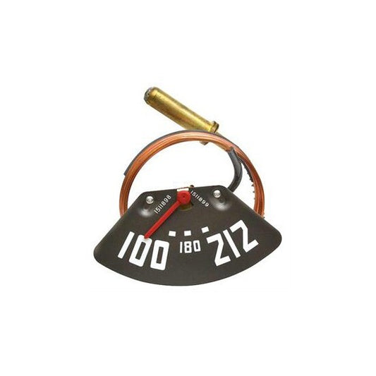 TEMPERATURE GAUGE 1947-49 CHEVY TRUCK 6 CLY LENGHT LINE W/RED NEEDLE