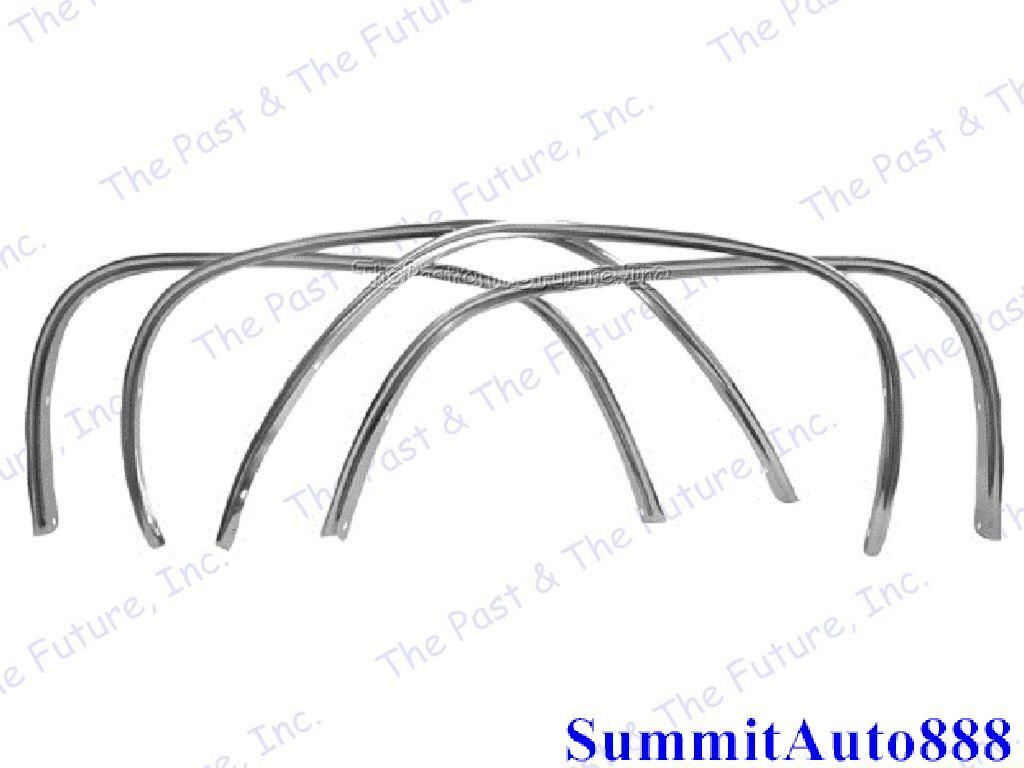 1965 65 Chevy Impala Wheel Opening Molding Set 4 PCS Polished Aluminum Dynacorn