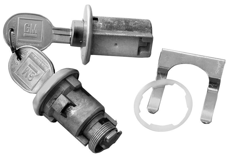 LOCK KIT GLOVE BOX & TRUNK LATER ROUND HEAD KEY 1958-65 CHEVROLET GTO/IMPALA