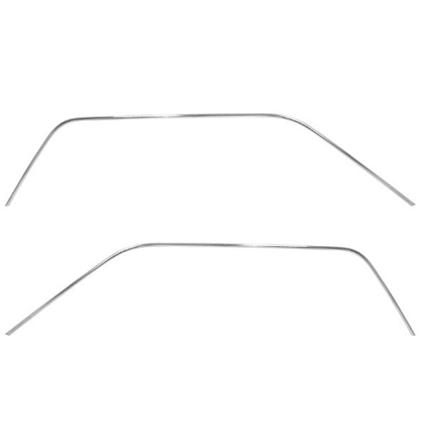Drip Rail Molding chrome - 1965 1966 1967 1968 Mustang Coupe - Pair / 2 PCS Set