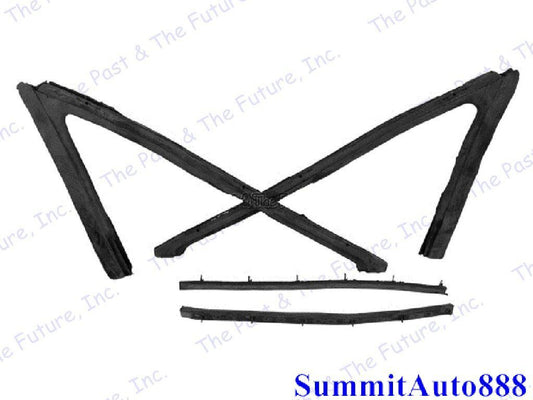 1963 1964 63 64 Chevy Impala Vent Window Rubber - 2DR - 4 PCS IMVW6364-1