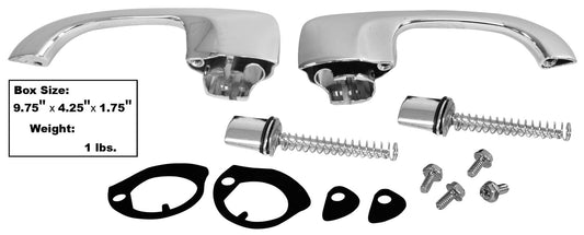 1968 ~ 1969 Chevelle Exterior Door Handle with Push Button Kit Dyancorn