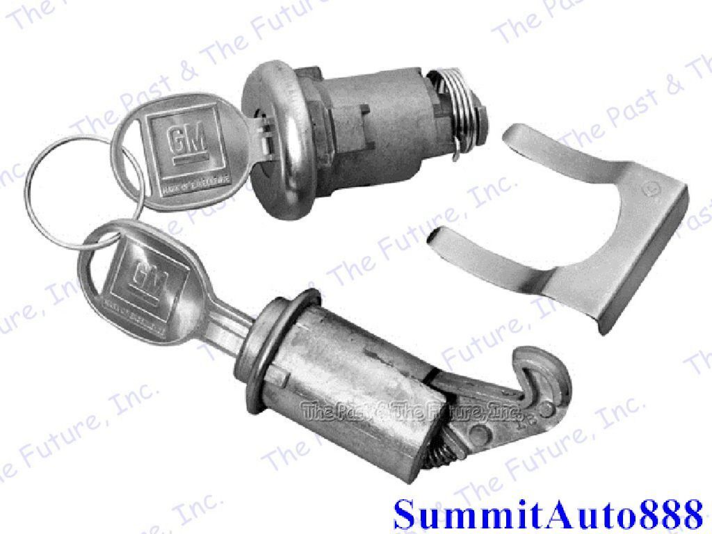 1964 1965 64 65 Chevelle Glove Box / Trunk Lock Kit - Round Head key CVLS6465-3
