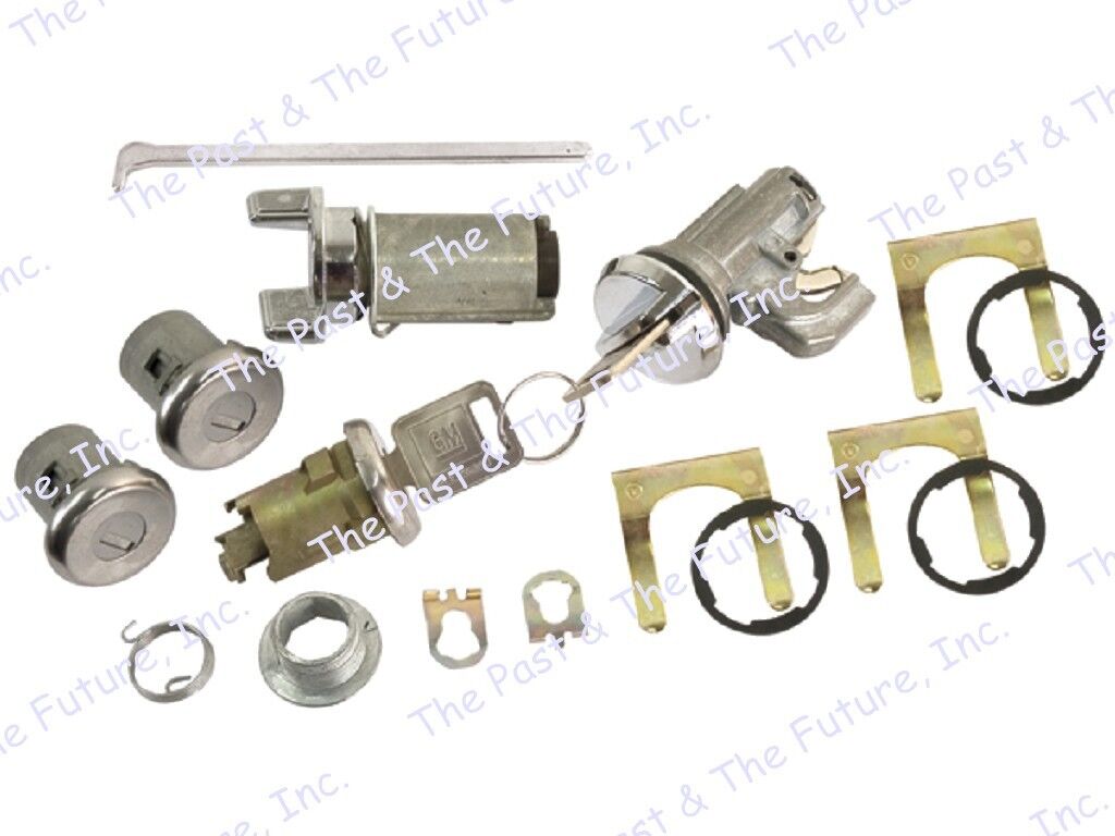 70 71 72 73 74 75 76 77 Chevelle Ignition Door Glove Trunk Lock Kit CVLS7077-3