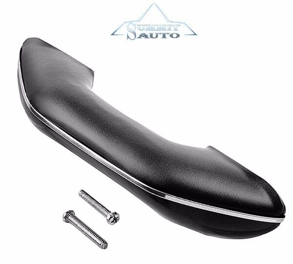 1955 56 57 58 59 Chevy Pickup PU Truck Door Arm Rest Black Each w/ Hardware Dii