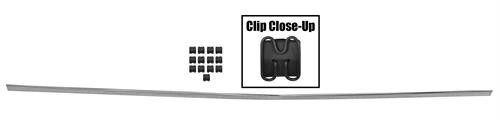 UPPER BED MOLDING 1962-66 LONG BED CHEVY TRUCK W/CLIPS