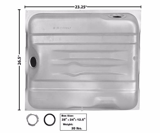 1970 70 Mopar Plymouth Barracuda Fuel Gas Tank 19 Gallon, With Vent Pipe