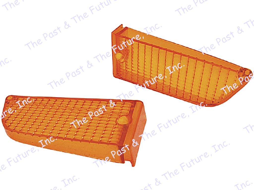 Parking Lamp Light Lens - Front / Lower Amber - Pair / 2 PCS MSPL7173-2