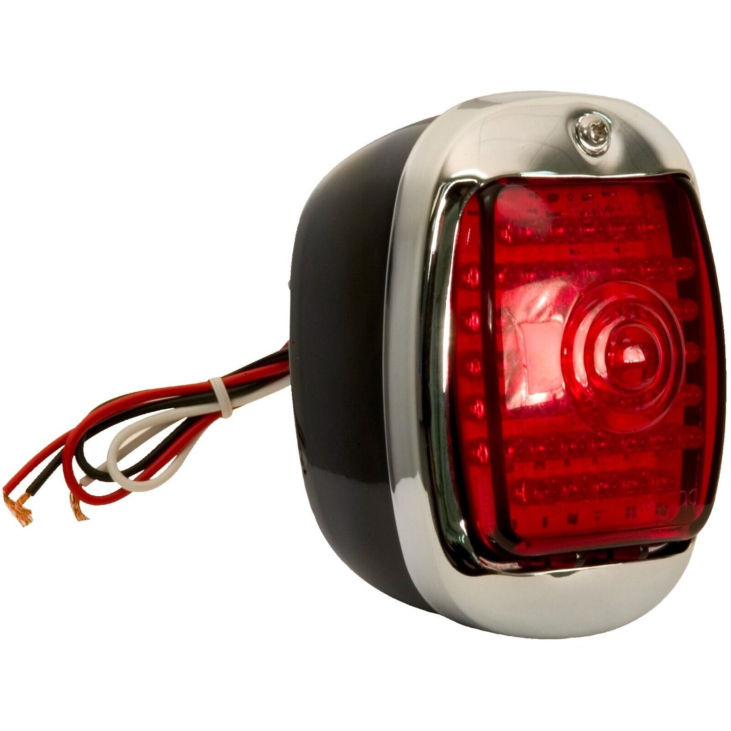 1940~1953 Chevy Pickup Truck Tail Lamp Light 45 LED Red Lens Black  Housing Left