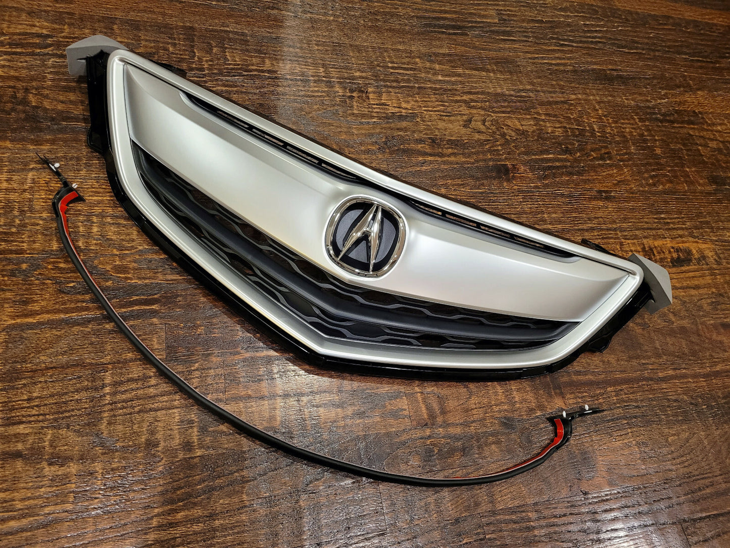 Fits NEW ACURA TLX 2015 2016 2017 Front Grille Grill Satin nickel W/ OEM Emblem