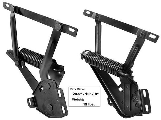 71 - 73 Mopar / Charger Hood Hinges w/Springs (Pair) MPHD7173-1