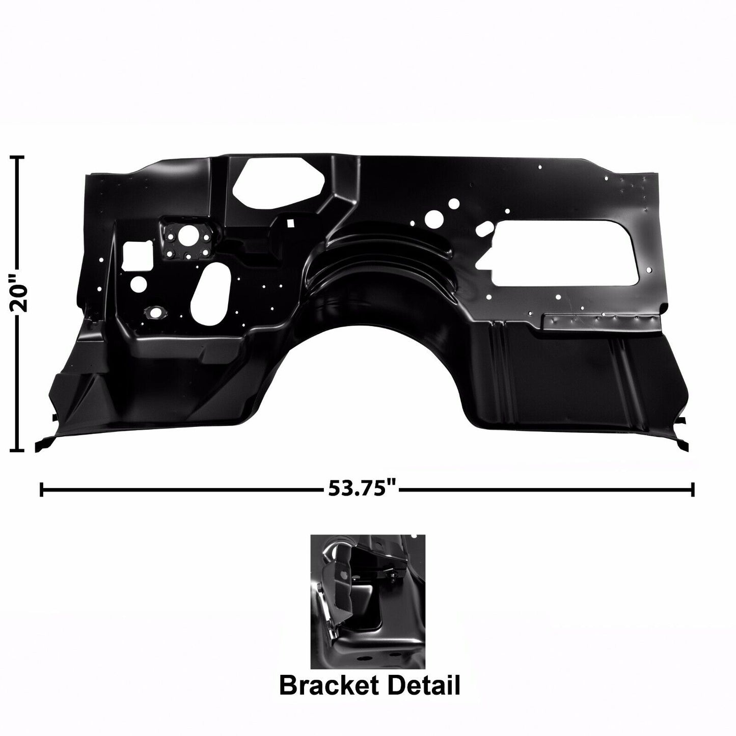 1978 1979 1980 1981 Camaro Firewall with Heater Hole EDP Steel Dynacorn NEW