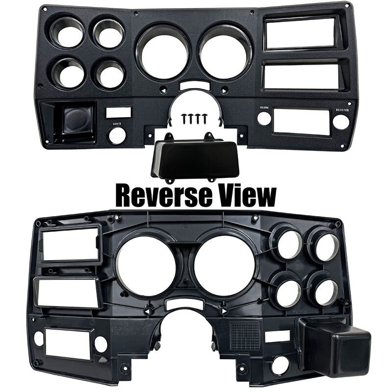 TRUCK DASH BEZEL W/O A-C BLACK 1975-77 CHEVROKET TRUCK