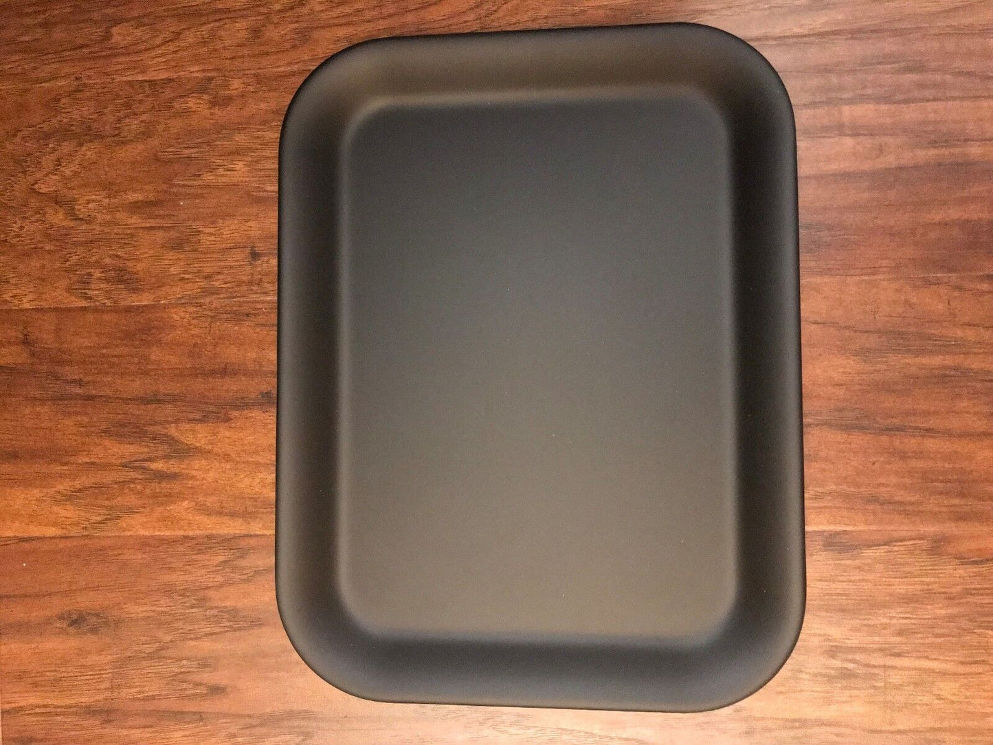Plateful USA Black Melamine Non-Slip Serving Dining Food Tray Plates 13X10" 6PCS