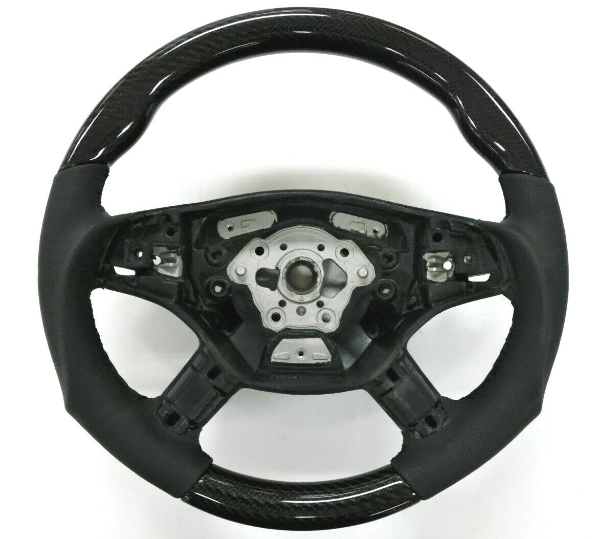 Fits 2005~2012 Mercedes Benz M Class W164 Steering Wheel Carbon BLK V2