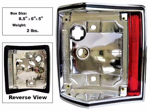 1970 1971 1972 Chevy El Camino Rear Tail Lamp Light Housing Right Side RH (NEW)