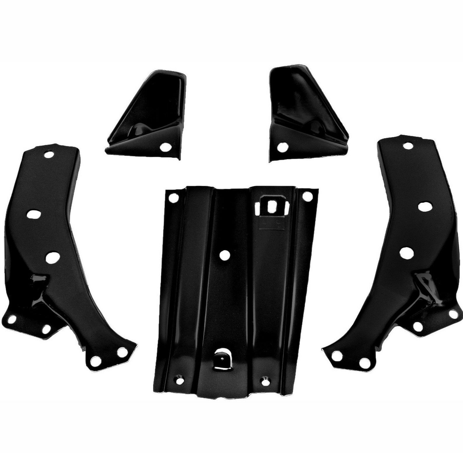 1963 63 Chevy Impala Front Bumper Brackets 5 PCS Set EDP Steel Dynacorn