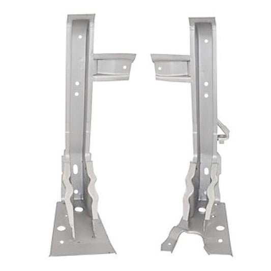 1966 67 Chevy II Nova Firewall to Floor Brace Pair Weld Through Primer Dynacorn