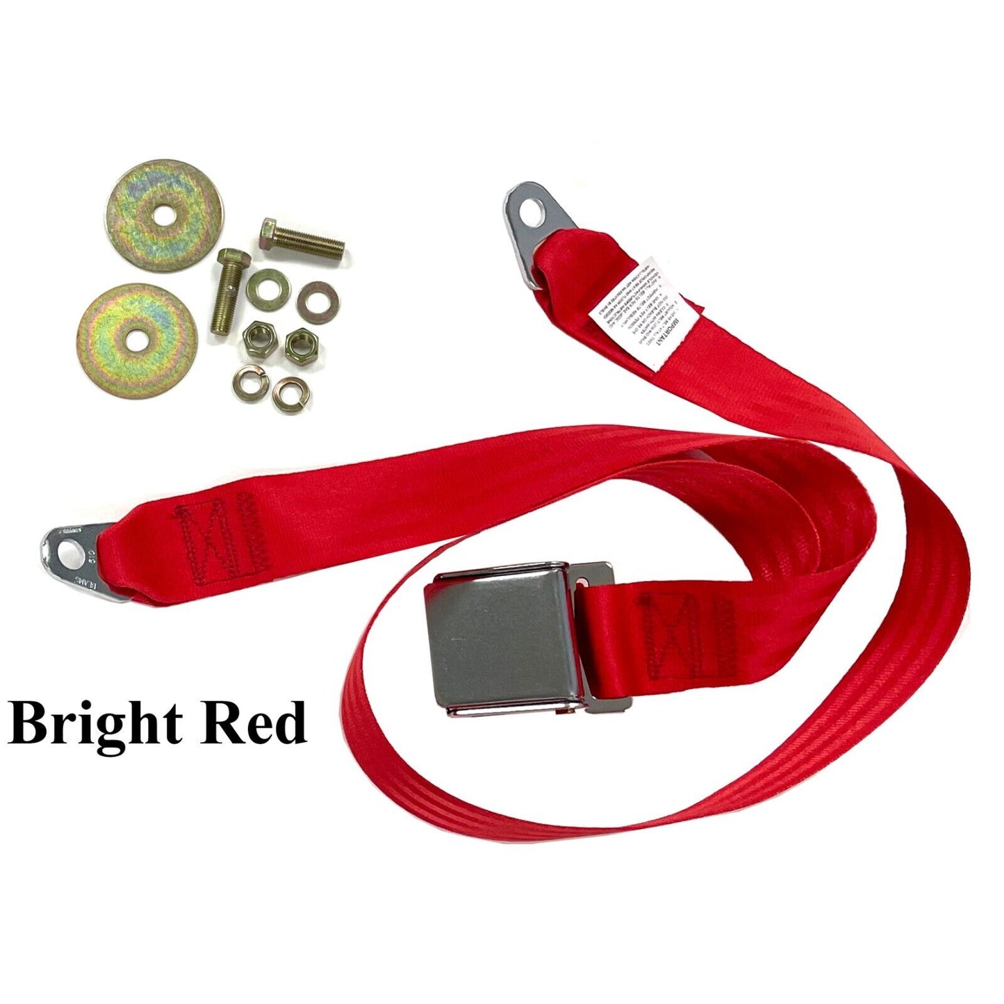 1947~1981 Universal 60" Seat Belt - Bright Red CASB4781-6