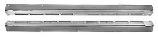 DOOR SCUFF PLATES STAINLESS CP/FB FORD 1965-68