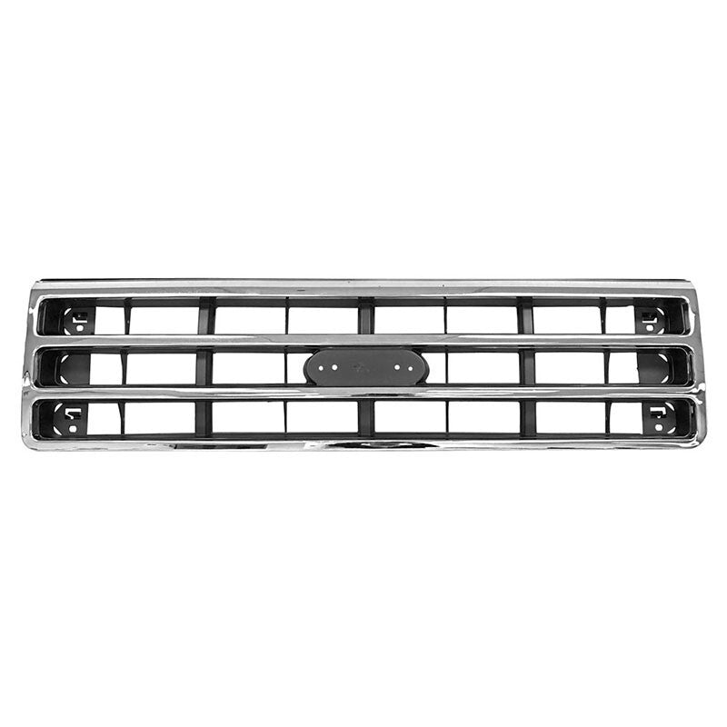 GRILLE CHROME/SILVER/BLACK 1989-91 FORD TRUCK