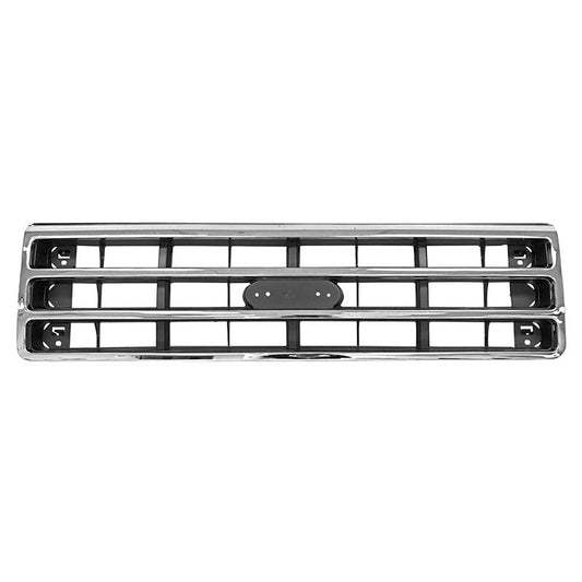 GRILLE CHROME/SILVER/BLACK 1989-91 FORD TRUCK