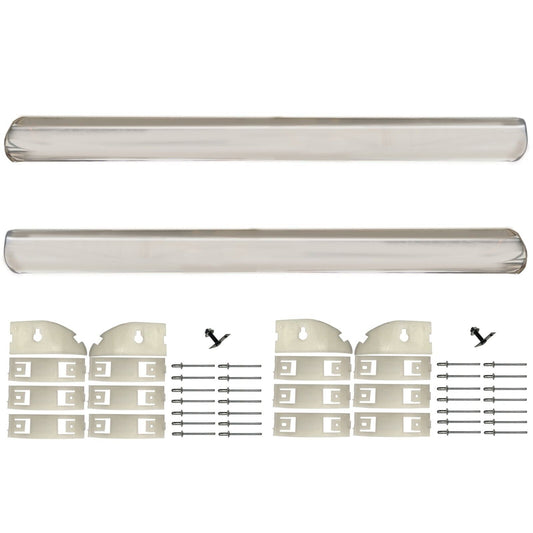 1967~1968 Cougar Rocker Panel Molding Pair w/Clips Dii