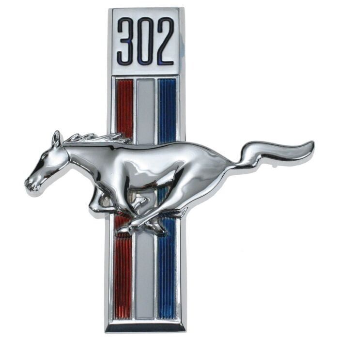 1968 MUSTANG EMBLEM RUNNING HORSE 302 LH