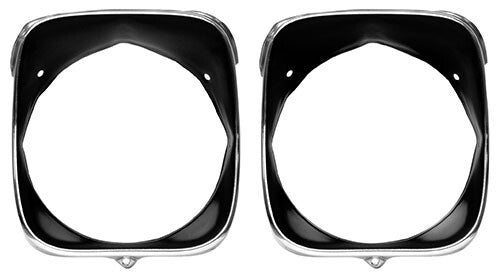 HEADLAMP BEZEL INNER & OUTER 1969 LH CHEVELLE/EL CAMINO