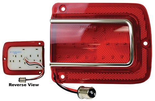 REAR TAIL LAMP ASSEMBLY RH PASSENGER SIDE 1965 CHEVROLET CHEVELLE RED (LED)