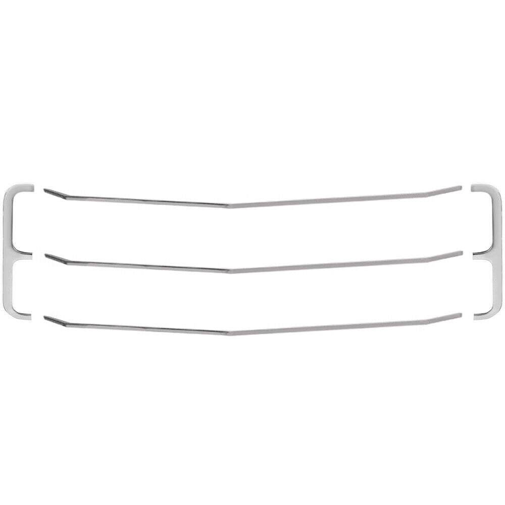 1971 Chevy Chevelle El Camino Grille Molding 5 Pcs Set Center+Right+Left Chrome