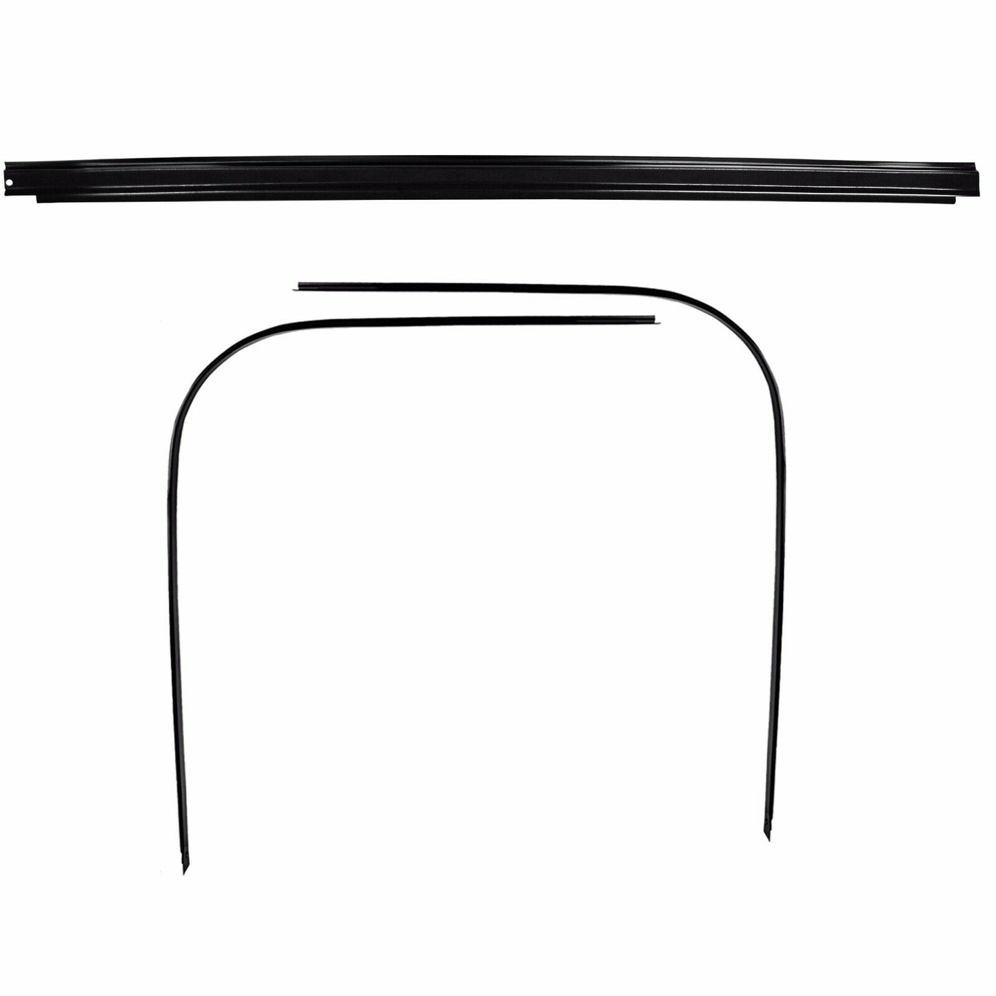 1967-1972 Chevy Truck Roof Drip Rail Front Center + Roof Door Trim Right + Left 