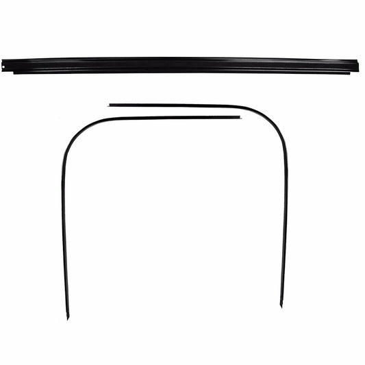 1967-1972 Chevy Truck Roof Drip Rail Front Center + Roof Door Trim Right + Left 