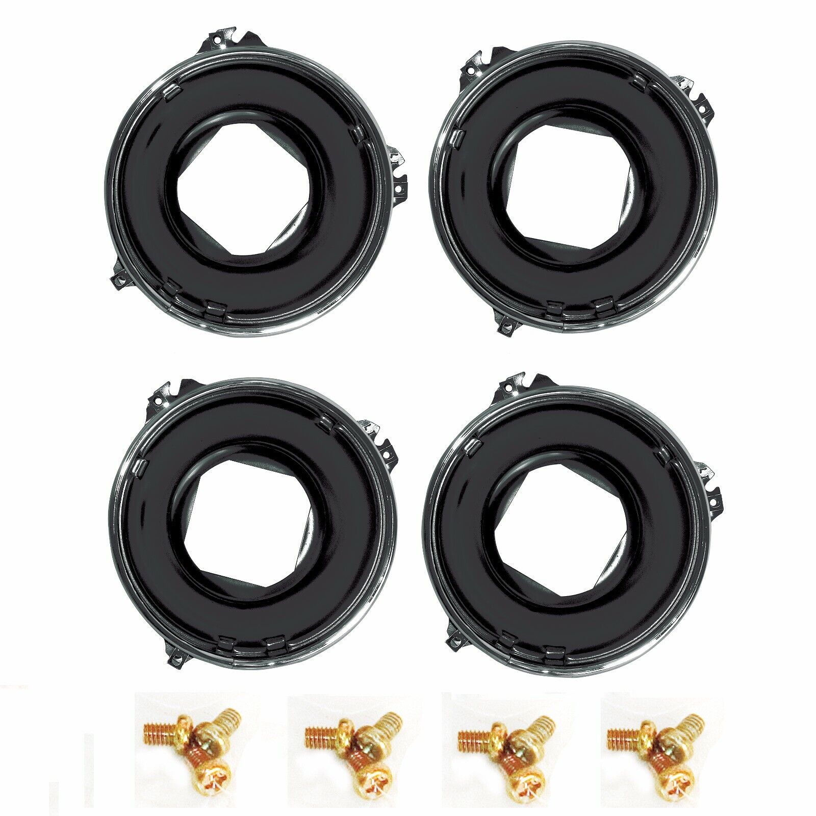 1969 Firebird Headlamp Headlight Mounting Bucket 4 PCS Set Right & Left Dynacorn