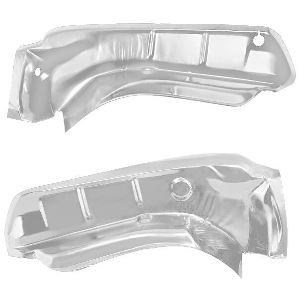 1969 Chevelle Trunk Floor Drop Off Filler Extension Pair/2pc Weld Through Primer