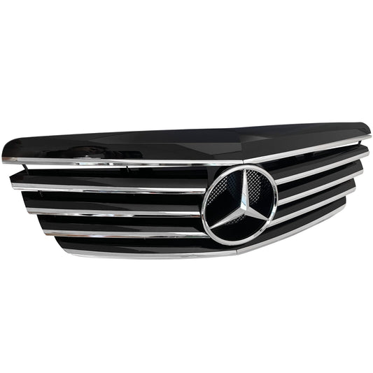Fits 2007 Mercedes Benz S Class W211 Style Grille Black Plastic