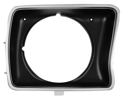 FRONT HEADLMAP DOOR RH ROUND 1978-79 FORD TRUCK (ARGENTTRIM/BLACK INSERT)