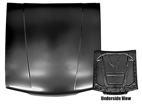 HOOD/STANDARD 1987-93 FORD MUSTANG BLACK