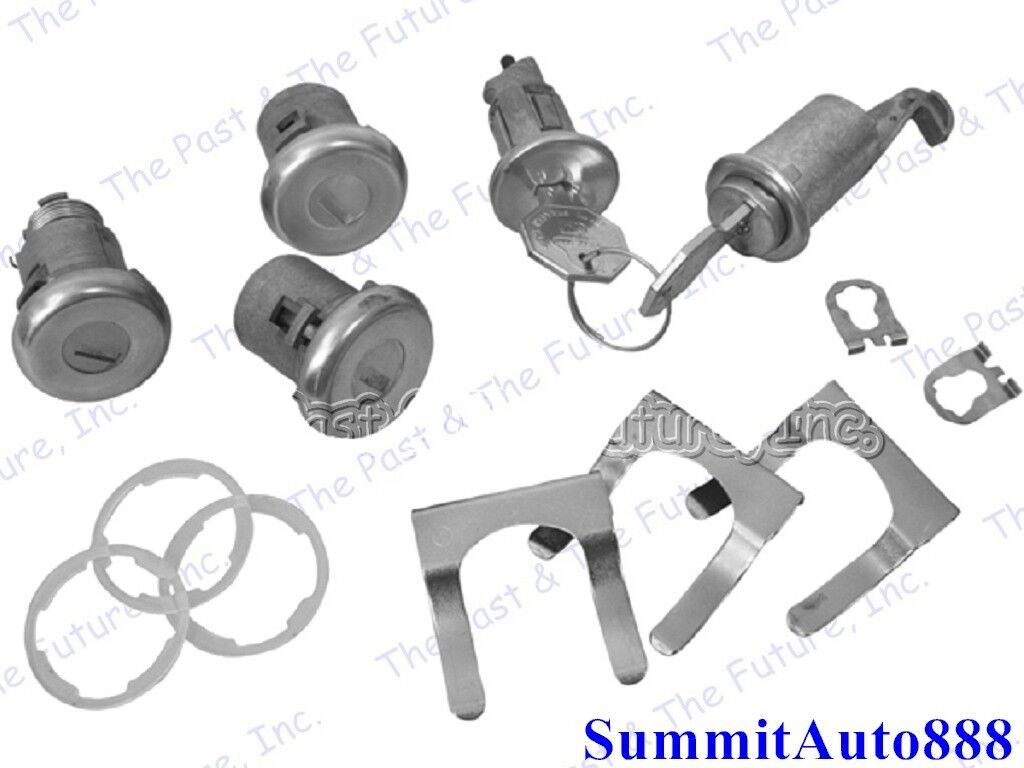 68 Camaro Ignition Door Glove Box Trunk Lock Kit Pear Head Key CALS68-9