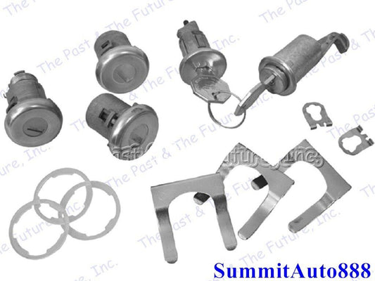68 Camaro Ignition Door Glove Box Trunk Lock Kit Pear Head Key CALS68-9