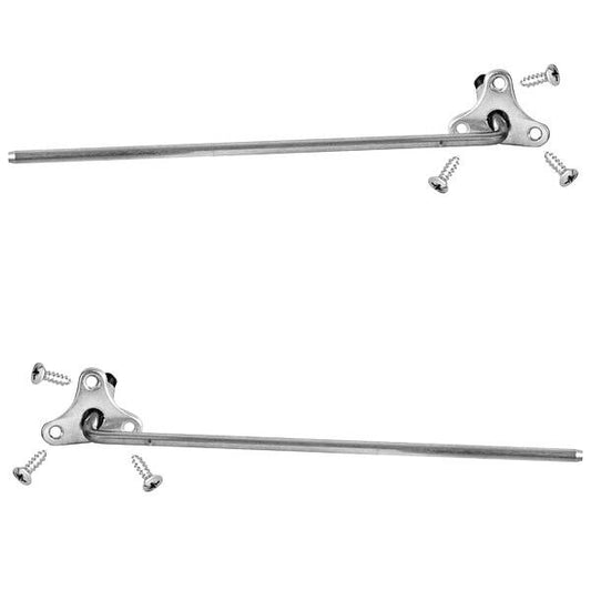 1947~53 Chevy Pickup Truck Sun Visor Bracket Pair Right & Left Side Chrome Steel